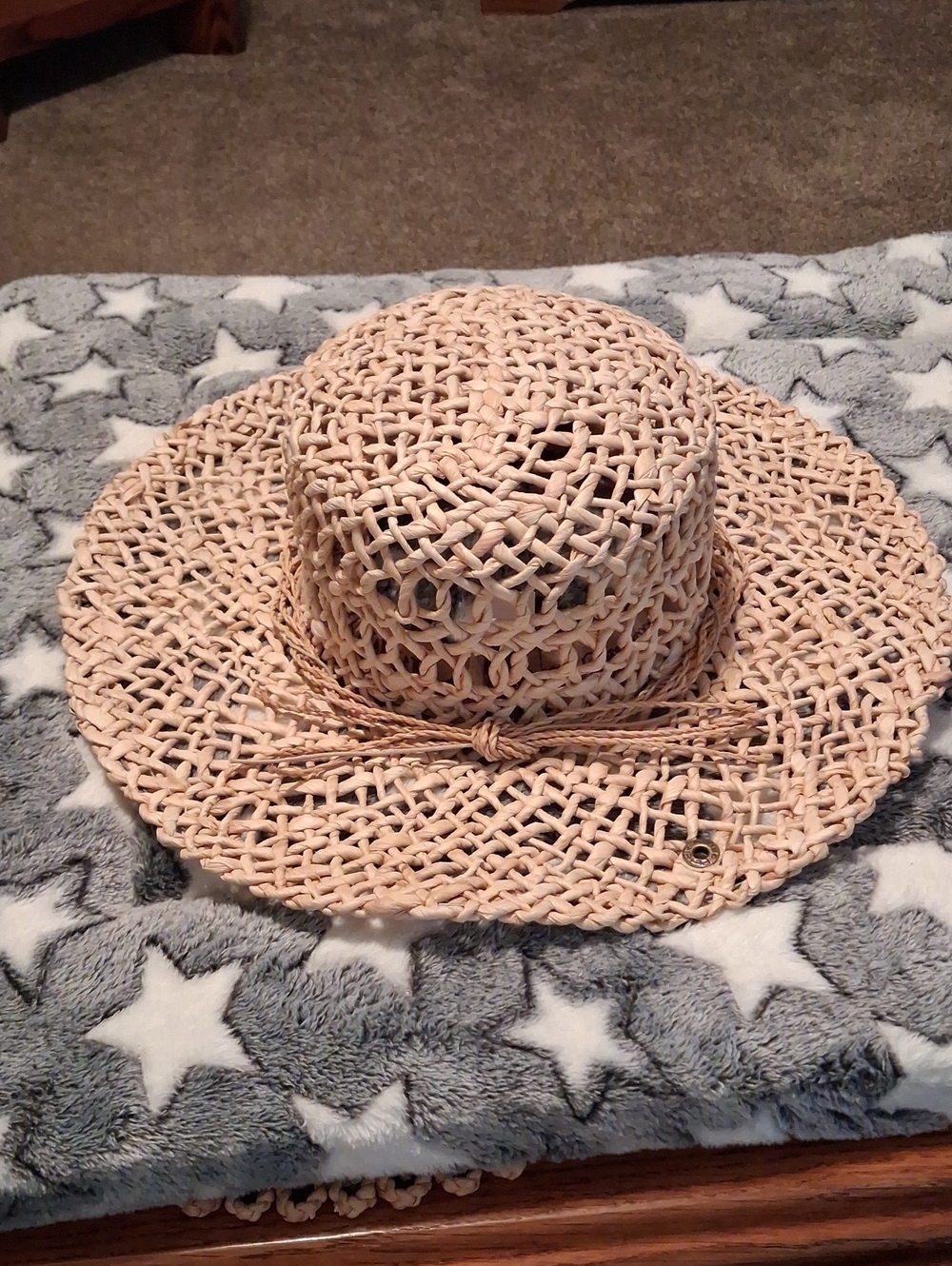 Peter Grimm Open-Weave Straw Sun Hat in Natural